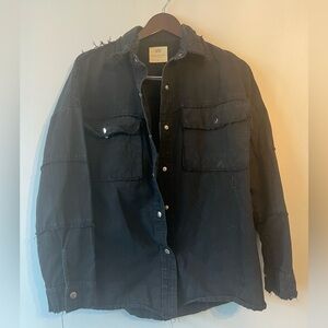 Panache Black Shirt Jacket